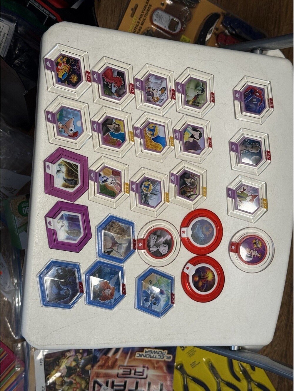 Disney Infinity 2.0 , 3.0, 1.0, Power Discs , Lot Of 24